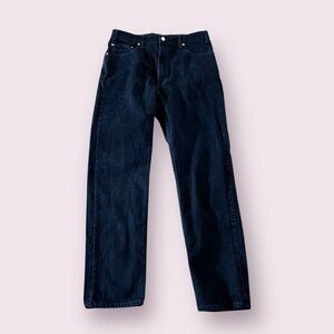 Vtg Levi's 505 Jeans Men’s Size 36x34 Black Regular Fit Straight Y2K 90s Stiff
